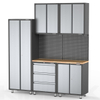 8 Pieces Metal Garage Storage And Workshop Cabinet System