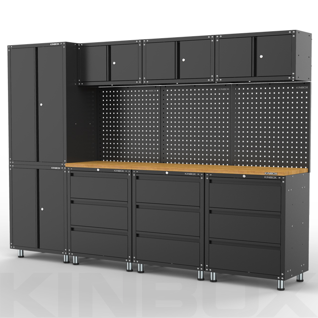 12 Pieces Garage Organization & Shelving Tool Chest Storage Cabinet for Garage