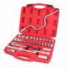 34PCS 1/2"DR.Socket Wrench Set Hard Carry Tool Box