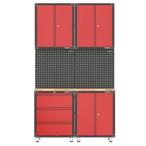 7 Pieces Metal Garage Storage Workshop Cabinet System